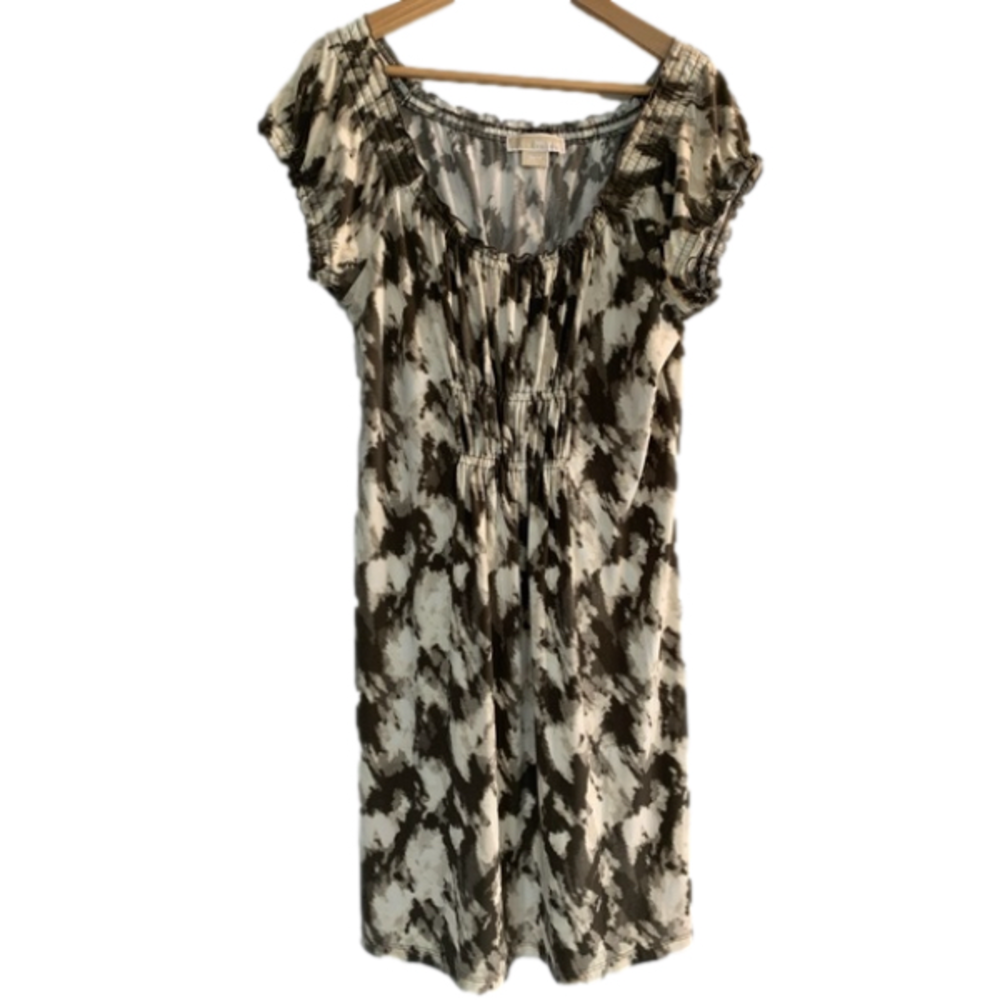 Michael Kors Tie Dye Short Sleeve Off the Shoulder Dress Size Medium